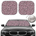 Gven Parasol para Parabrisas 2 piezas con Parasol de Coche Rosa