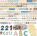 Humyoun 221 piezas de letras grandes de 6" para tablón de anuncios estilo boho, letras redondas con alfabeto, números y símbolos de puntuación, decoración boho para aulas escolares, pizarras, carteles y tablones de anuncios.
