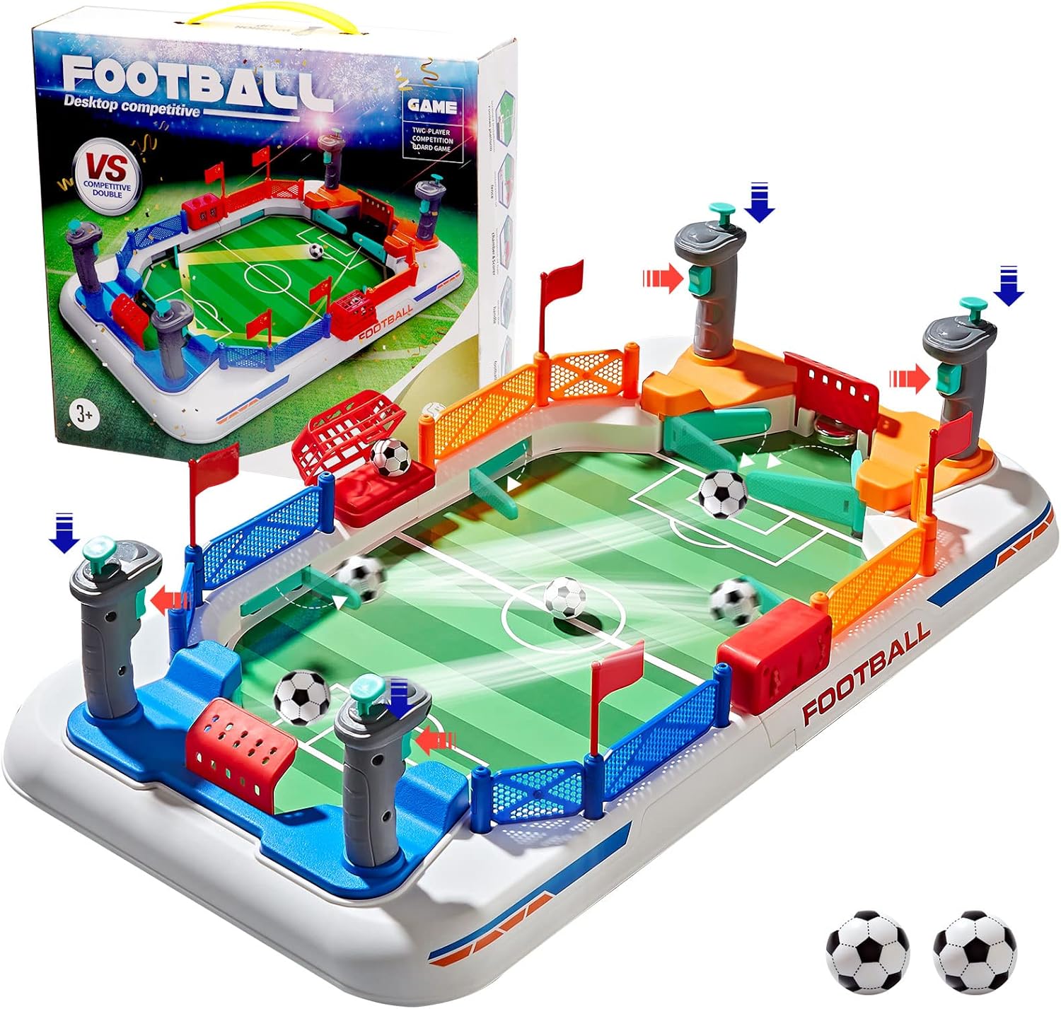 Futbolín de Mesa COUOMOXA – Mini Juego de Fútbol Interactivo para Niños y Familia