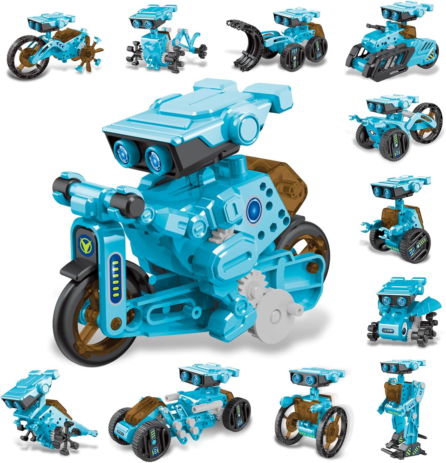 STEM 12-in-1 Education Robots Toys for Boys Age 8-12 12-16, DIY Educational Toy Science Kits for Kids, Building Experiment Robotics Set Birthday Gifts for 8 9 10 11 12 13 14 15 16 Years Old Boys Girls
