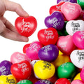 LE FALTAN 20 PELOTITAS Pelotas Antiestrés Zubebe 'Jesus Loves You' 100 Piezas | Corazones de 1.57 Pulgadas para Primera Comunión, Bautizo y Fiestas Religiosas