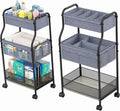 Organizador de Panales para Bebe 3 Niveles con Ruedas | Carro Metalico Movil con 4+2 Divisores, Gran Capacidad