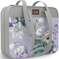 Funda para Biblia DEHITE para mujer ★ Bolsa para Biblia para mujer ★ Funda floral gris - Bolsas de mano extragrandes ★ Capacidad para libros de 11.8 x 10 x 4.1 pulgadas ★ Ranura para bolígrafo ★ Bolsillo con cremallera ★ Correa para el hombro ★ Tela de
