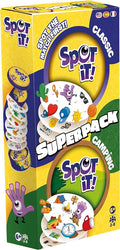 Asmodee - Spot It! Super Pack 2024 | Ediciones Clásica y Camping | Juego de Cartas Familiar | 2-8 Jugadores