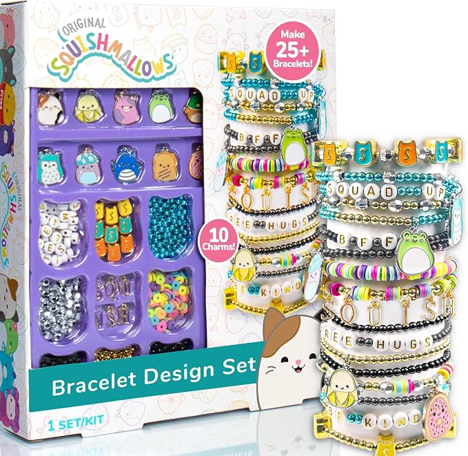 Conjunto de pulseras con diseño original de Squishmallows, pulsera linda y de la amistad