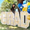Decoraciones para la graduación de 2026 - Kit de números luminosos precortados de 2.3 pies para letrero luminoso de 2026 - Letrero de espuma con mosaico - Artículos para fiestas de la Clase de 2026 - Decoración para jardín de infantes, preescolar