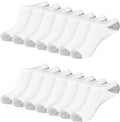 Calcetines Hanes para mujer, paquete económico, invisibles, suaves y que absorben la humedad, disponibles en paquetes de 14 pares, blancos - Paquete de 14 pares, talla 8-12 (EE. UU.)