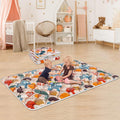 Alfombra de juegos para bebés Fshibila, 74" × 50", alfombra de juegos para corralito, alfombra de juegos para bebés para el suelo, alfombra de juegos gruesa y ultrasuave para bebés y niños pequeños que juegan o gatean.