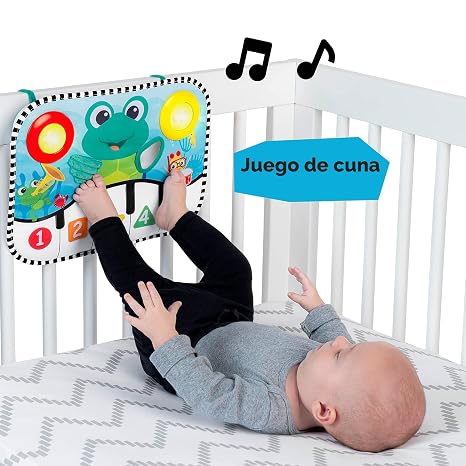 Baby Einstein Ocean Explorers – Almohadilla Musical Kick & Explore con Tapete Tummy Time y Juguete para Cuna, Para Bebés desde 0 Meses