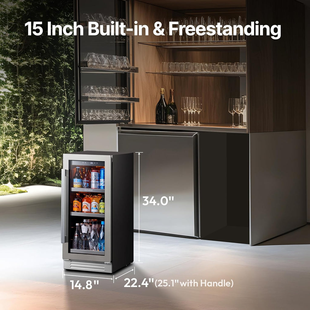 Refrigerador de bebidas Ca'Lefort de 15 pulgadas