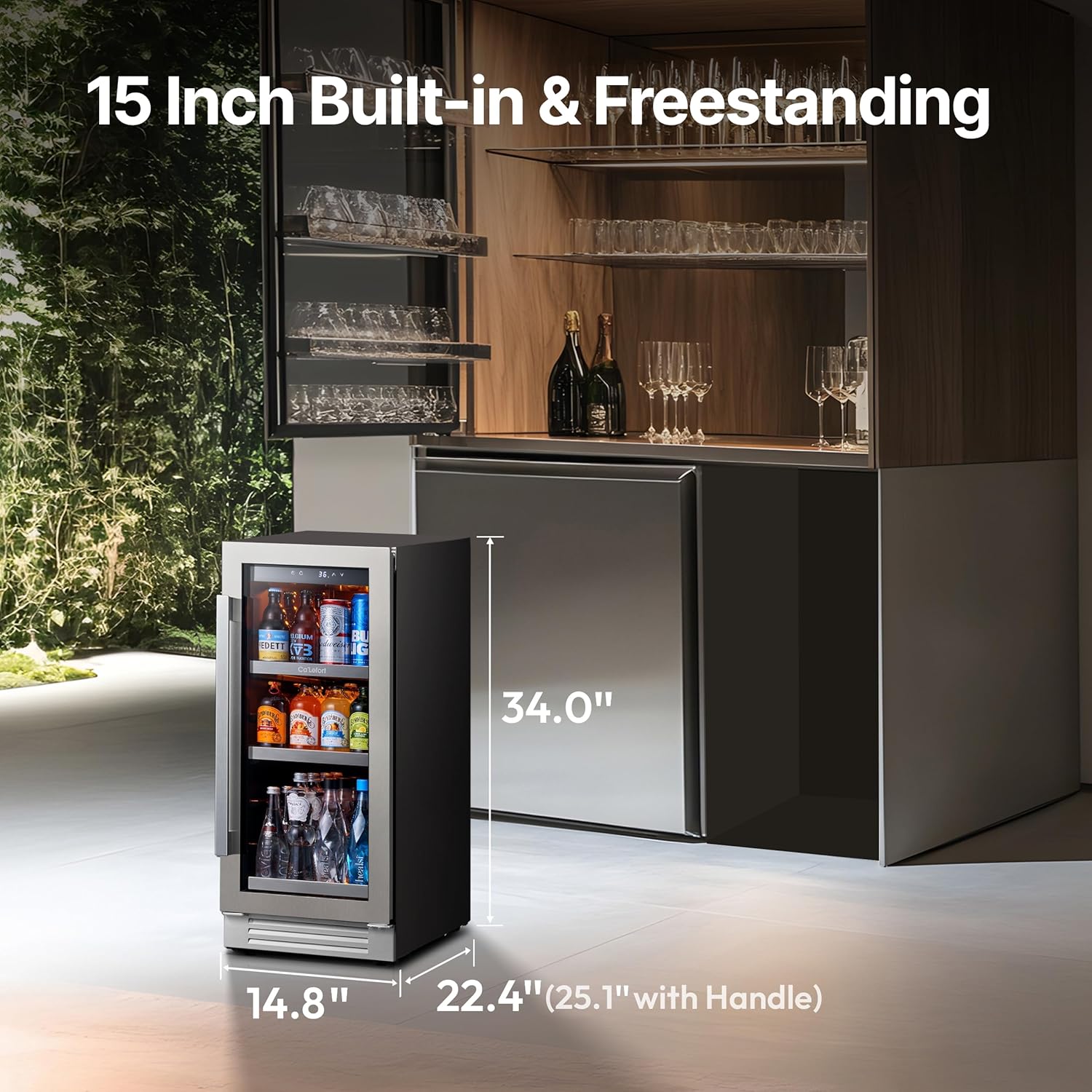 Refrigerador de bebidas Ca'Lefort de 15 pulgadas