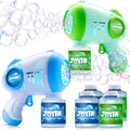 JOYIN 2 pistolas de burbujas para niños con 4 botellas de solución, ametralladora de burbujas automática con 8 agujeros para niños, adultos, juguetes de verano, rellenos para cesta de Pascua, regalo