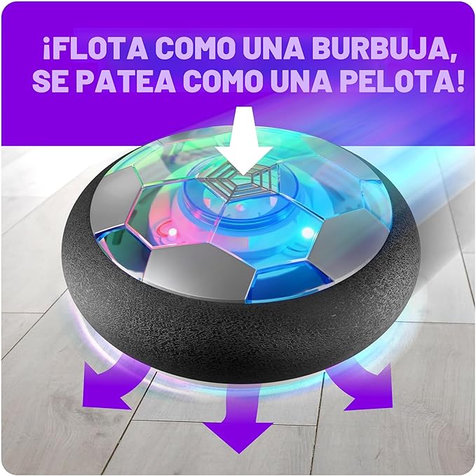 Ninja Blast Hover - Pelota de fútbol iluminada, regalo de cumpleaños para niños, juegos de juguetes de interior, regalos para niños de 5, 6, 7, 8, 9, 10, 11, 12 años, juguetes para niños de 3 años en adelante.