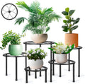 Amaoot Paquete de 5 soportes de metal para plantas, soportes de hierro