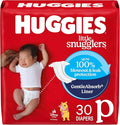 Huggies Pañales para recién nacidos, pañales Little Snugglers para bebé, tamaño prematuro (hasta 6 libras), 30 unidades