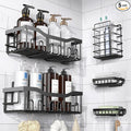 Organizador de Ducha Adhesivo EUDELE | Pack 5 | Acero Inoxidable Antioxidante | Sin Taladro | Gran Capacidad