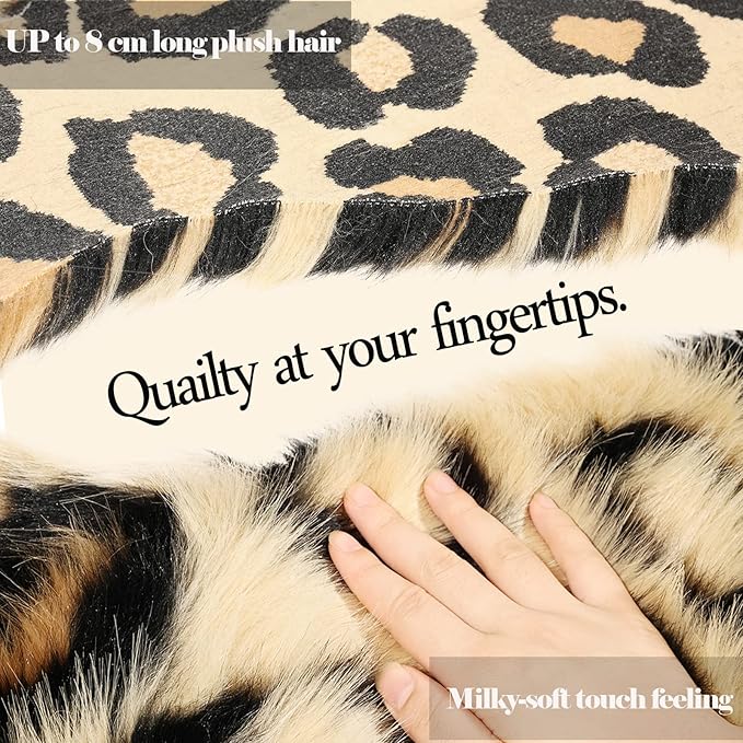 Funda de Almohada Decorativa Estampado Leopardo INSMEER | Piel Sintética | 30x50 cm