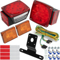 Kit de Luces LED para Remolque AUTO-GEKKO | Luces de Freno, Direccional y Traseras | Impermeable IP68, Certificado SAE/DOT con Arnés de 25 Pies