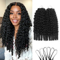 Human Crochet Hair Burmese Curly 18 Inch 120g Human Feather-Line Invisible Pre Separated Knotless Crochet Hair For Black Women 3c4a Braiding Twist Hair Extensions Afro Kinky Curly 100 Strands