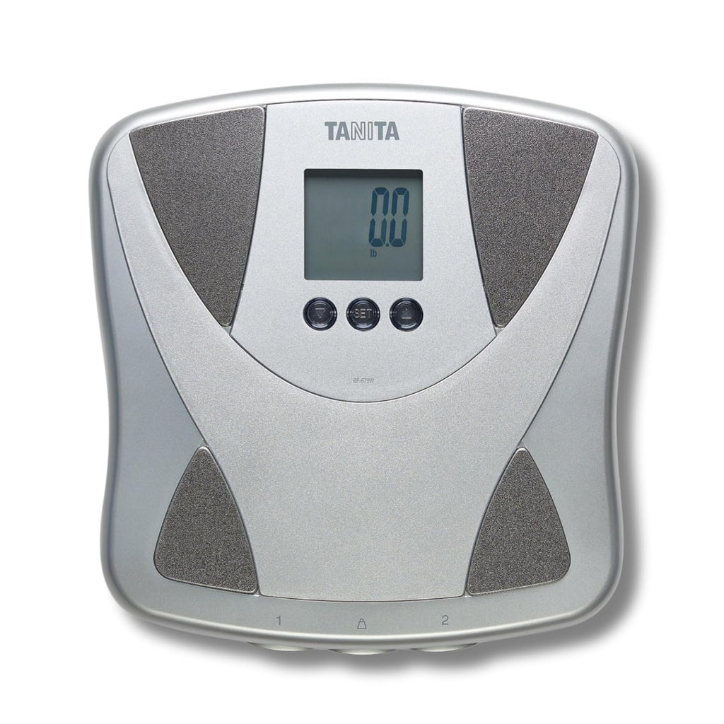 Báscula digital multifrecuencia Tanita BF-679W para medir grasa y agua corporal - Báscula inteligente para baño - Monitor de composición corporal con tecnología japonesa - Capacidad de 300 lb - Memoria para 2 usuarios 