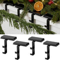 Soporte para Medias de Navidad 2 en 1 – Pack de 4 | Metal Resistente con Base Antideslizante