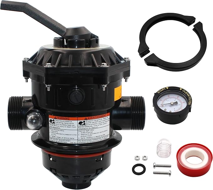 Válvula Multipuerto 6 Vías 1-1/2" Montaje Superior – Compatible con Tagelus, Sand Dollar y Meteor