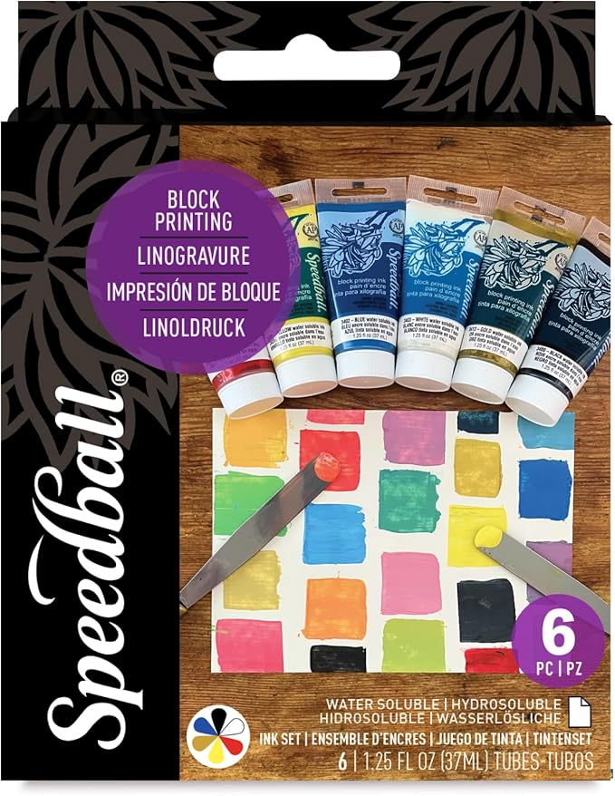 Speedball, set de pintura para impresión de bloque para principiantes