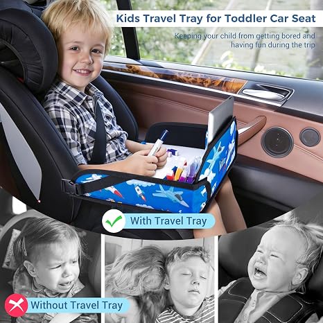 COOLBEBE Bandeja de viaje para niños para asiento de automóvil infantil