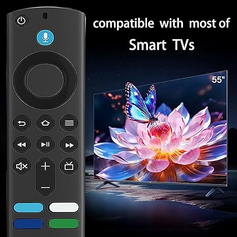 Control remoto de repuesto por voz con función de voz (3ª generación), perfectamente diseñado para Amazon TV Stick (2ª generación, 3ª generación, Lite, 4K