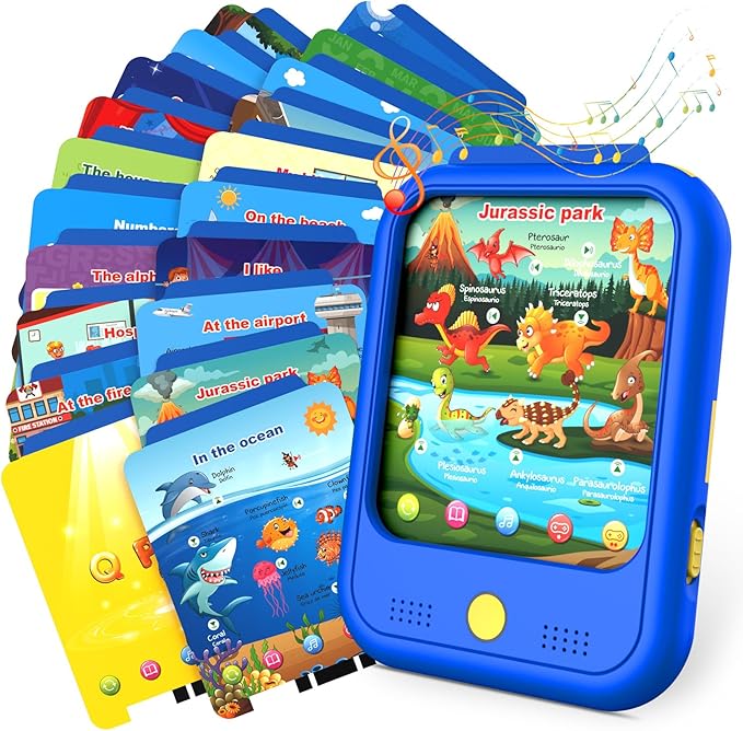 Tablet Educativa Qiaojoy para Niños 2-5 Años — Aprende Letras, Números, Música y Más