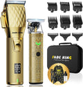 USADO-Cortadora de Cabello Profesional FADEKING para Hombre | Inalámbrica, Set de Recortadora de Cabello y Barba | Precisión para Uso en Casa o Barbería | con Estuche de Viaje