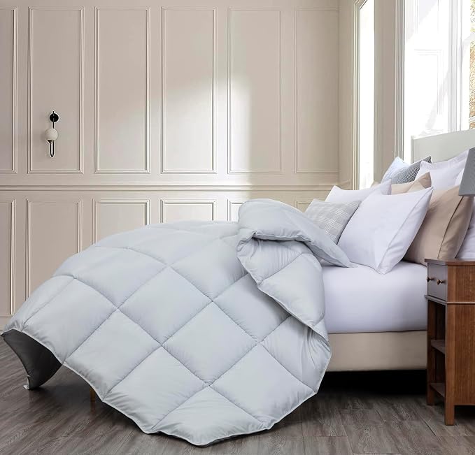 Edredón Chezmoi Collection Todas las Estaciones – Tamaño King Extragrande, Relleno Alternativo de Plumón