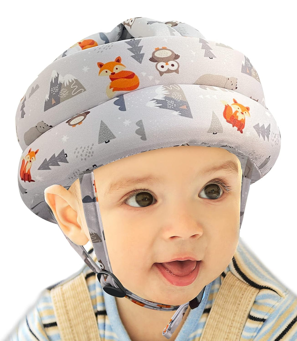 Protector de Cabeza para Bebe | Casco para Gatear, Caminar y Correr | Sin Golpes con Cojin Suave | Gorra Ajustable de Seguridad para 6-12 Meses y 1-2 Anos