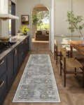 Washable Runners for Hallways Kitchen Rugs: 2'x6' Runner Rug Stain Resistant Non Slip Low Pile Soft Carpet Runners for Hallways Indoor Entryway Kitchen Laundry Room Bedroom Bathroom Farmhouse