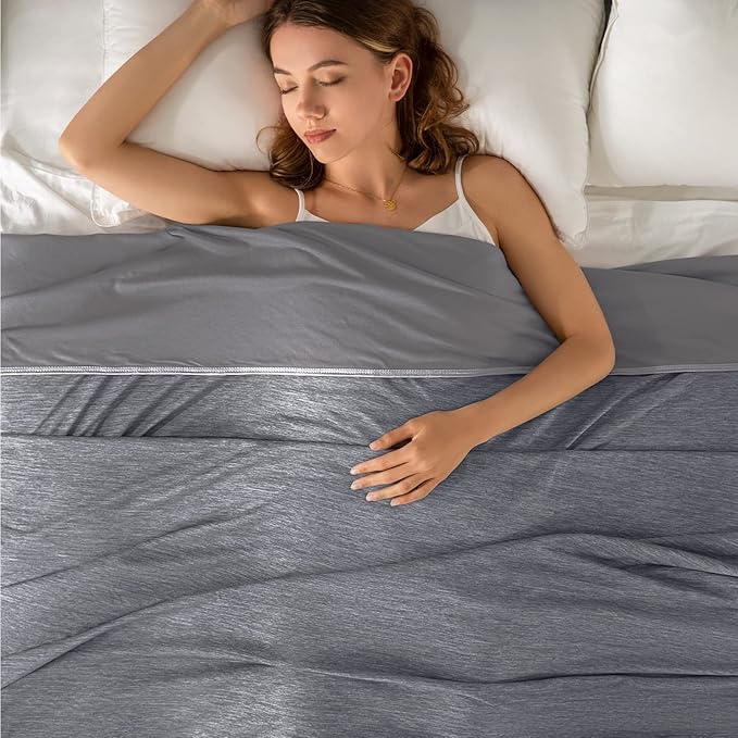 Manta Refrescante Topcee Tamaño King 90x108'' — Q-Max 0.5 para Sudores Nocturnos y Dueños que Duermen con Calor