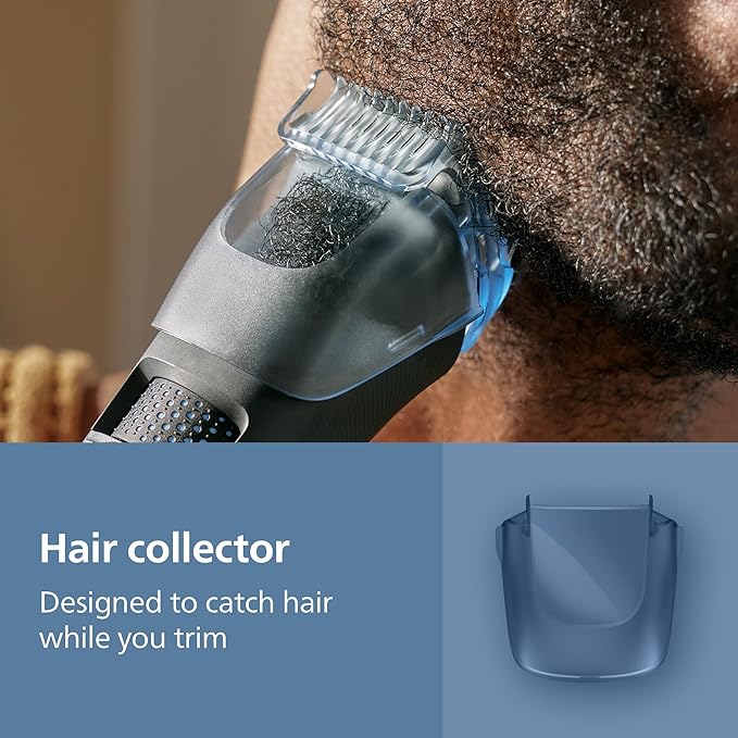 Recortadora de Barba Philips Norelco Serie 5000 | BeardSense 100% Impermeable | Cuchillas Autoafilables | Base de Carga | BT5785/40