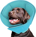 Conos protectores Queenmore para perros grandes, cono blando para evitar que el perro se lama después de una cirugía, alternativa ajustable al collar isabelino para la cicatrización de heridas, azul claro, extragrande.