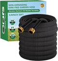 Manguera de Jardin 50 Pies No Expansible | Ultraligera, Sin Torceduras, Resistente a Reventones | Libre de Plomo, Duradera y Flexible | Alta Presion para Patio y Lavar Autos