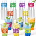 JOYIN 72 piezas Vasos Plástico Transparente, Vasos Plástico Desechables 473 ml, Vasos Champagne Plástico Transparente Cinco de Mayo, Vaso Cóctel para Fiesta, Noche Tacos, Suministros Fiesta Tema Mexicano