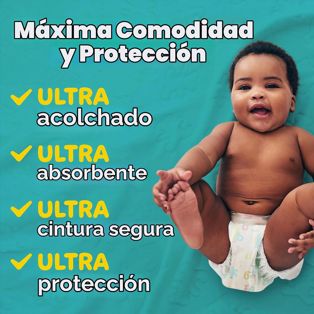 Pampers Baby-Dry - Pañales desechables, talla 1, 120 unidades
