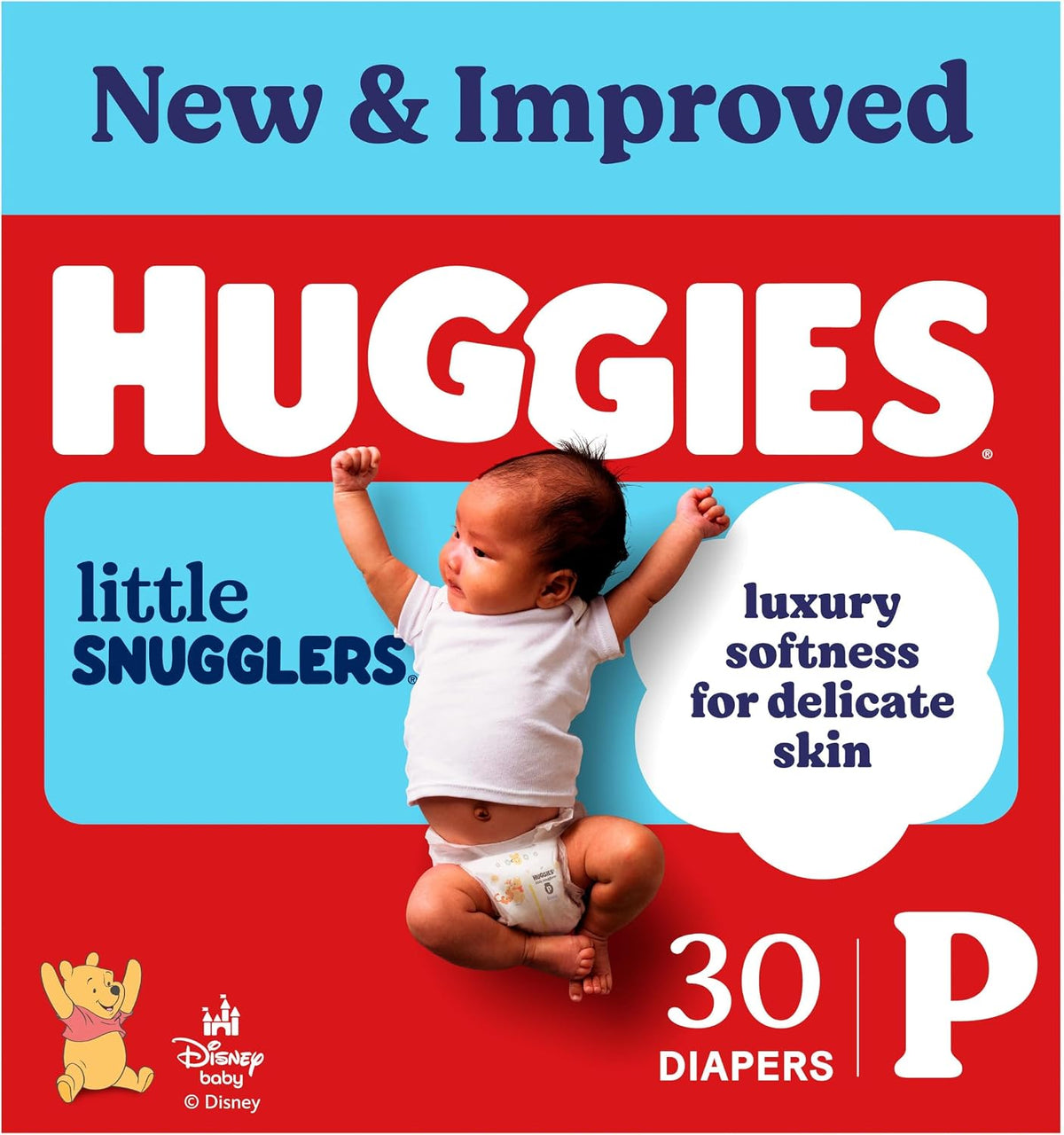 Pañales Huggies Little Snugglers Talla Prematuro (hasta 2,7 kg) – Paquete de 30 Unidades