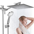 Jasinber Ducha de Lluvia 8" con Brazo Extensible 11" y Ducha de Mano – Cromo