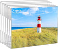 Juego de 6 marcos de fotos acrílicos Ludery de 8x10 pulgadas, marcos de fotos transparentes para pared con cinta adhesiva, marcos de fotos transparentes de 8x10 pulgadas para el hogar, la escuela y la oficina - Horizontal