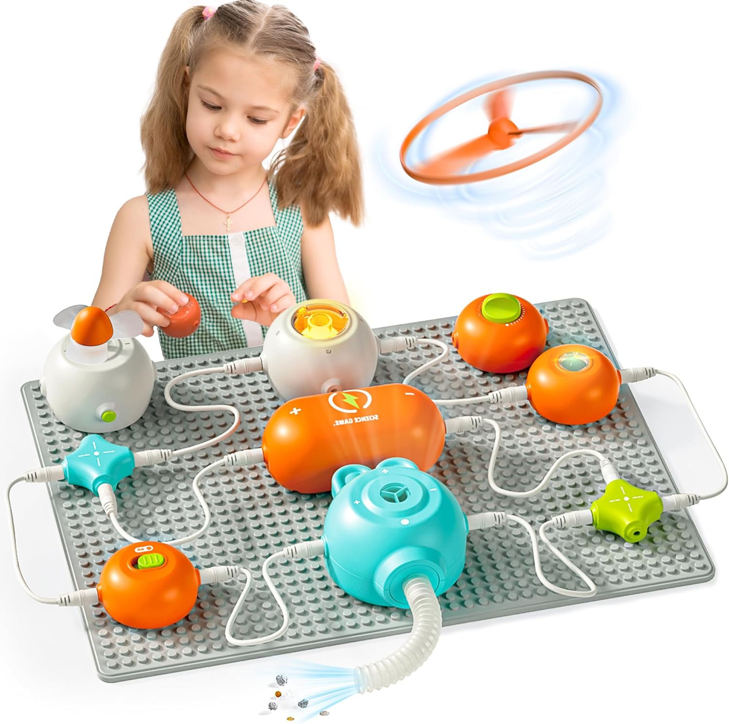Kit STEM de Electrónica para Niños – 140+ Proyectos, 10+ Piezas de Circuito, Juguete Educativo para Edades 5-12