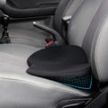 Cojín para asiento de coche Livtribe - Almohadilla de espuma viscoelástica para asiento de coche - Alivio del dolor de ciática y espalda baja - Cojines para asientos de coche para conducir - Imprescindibles para viajes por carretera (Negro)