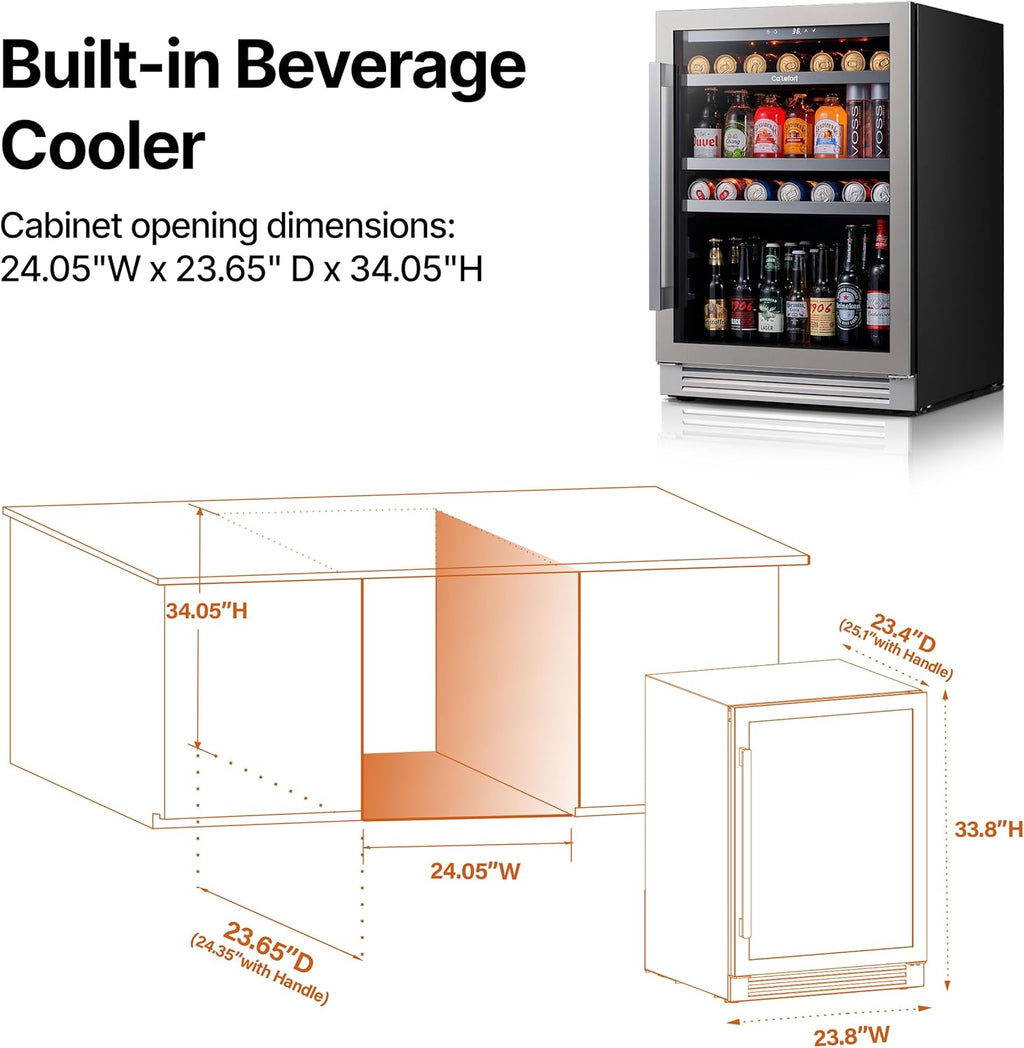 Refrigerador de bebidas Ca'Lefort de 24 pulgadas