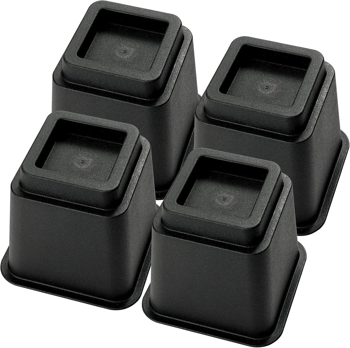 Elevadores de cama Ihomepark de 5 pulgadas, elevadores cuadrados resistentes para marcos de muebles de sofá, silla, escritorio, sillón y litera, juego de 4