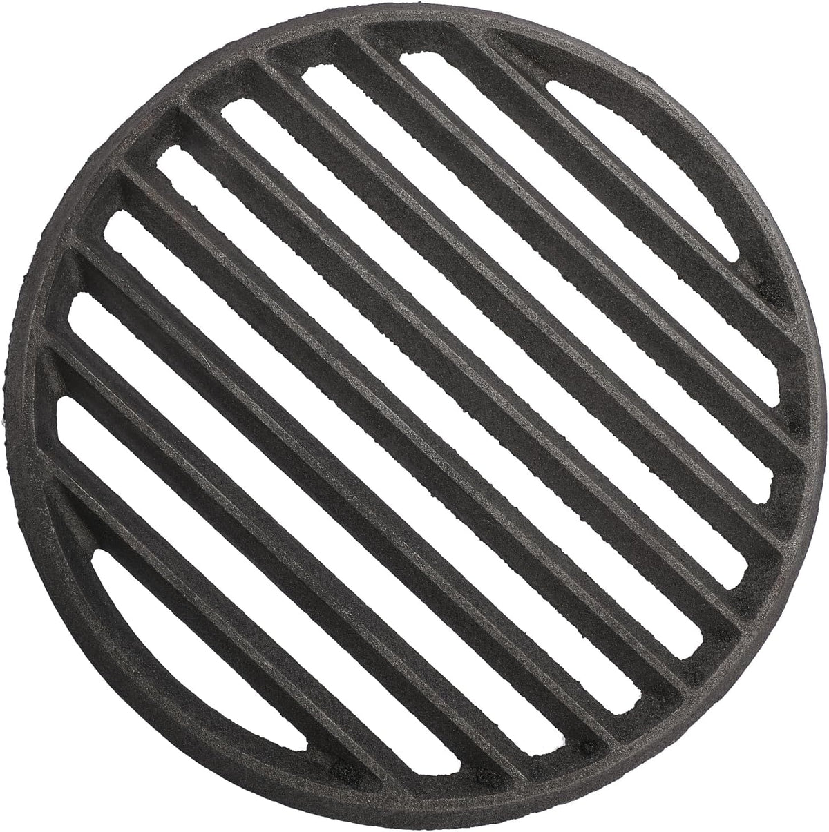 Rejilla inferior de hierro fundido OGANAZI - Rejilla redonda de 28 cm (11 pulgadas) para barbacoa, repuesto para parrilla de carbón de alta temperatura, piezas para parrilla, rejilla para chimenea, accesorios para barbacoa y fogatas.