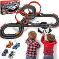 Pista Carros Ranura 9.1m Escala 1:43 Dual, 4 Carros, 2 Controles, Juguete Edades 8-13 Años