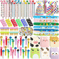 268 piezas de regalos de recuerdo para cumpleaños, regalos de cumpleaños para estudiantes de parte del profesor, juego de papelería con lápices, gomas de borrar, cuadernos, pegatinas, bolígrafos y navajas para bolsas de regalos, regalos para el aula